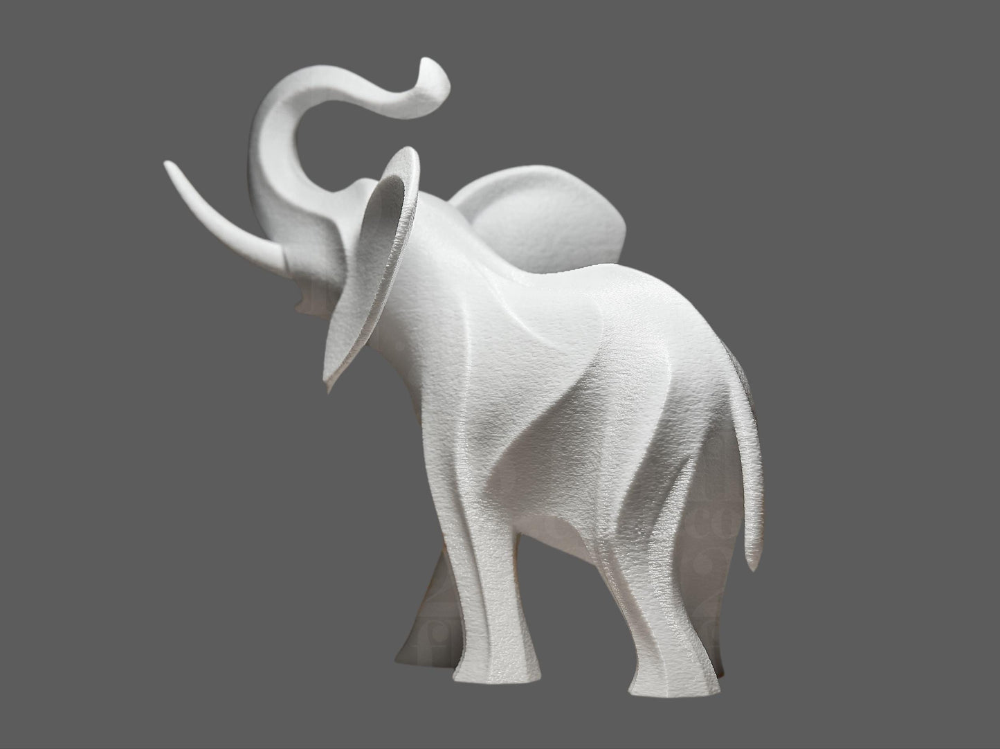 Abstract Elephant Sculpture | Modern Animal Decor | Minimalist Home Ornament | Unique Elephant Gift | Contemporary Shelf Art