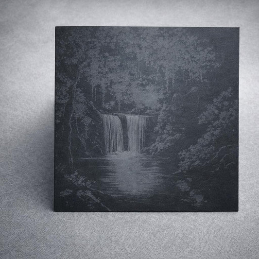 Midnight Waterfall Engraved Slate Coaster