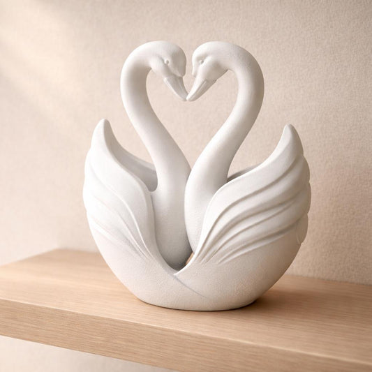 3D Printed Swan Heart Sculpture