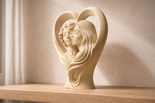 Two Souls One Heart Sculpture
