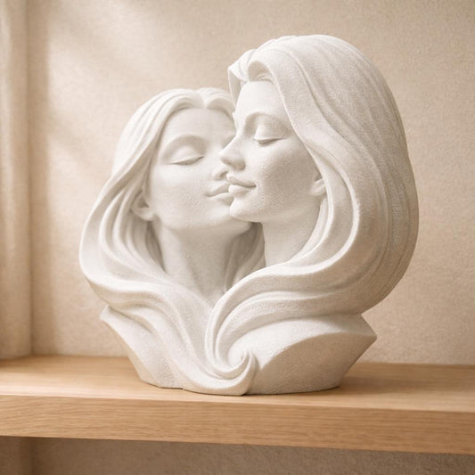 Two Women One Love Romantic Sculpture
