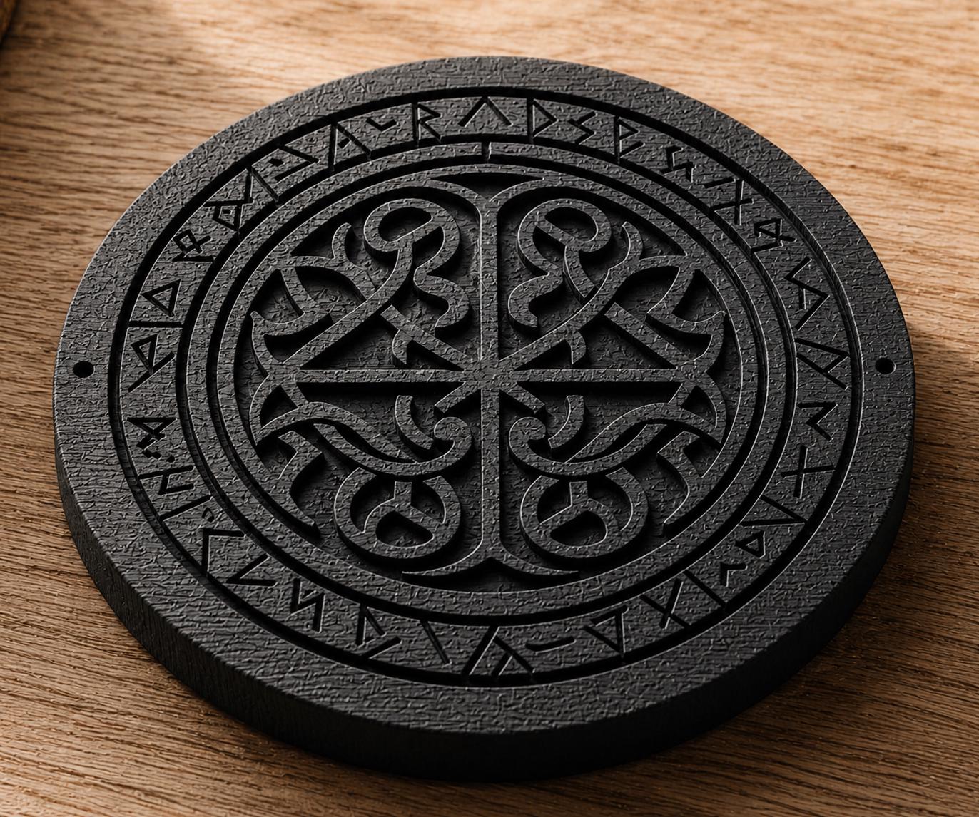 6 x Celtic Rune Drinks Coaster
