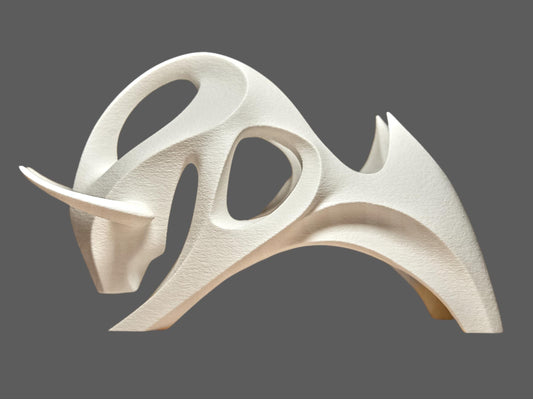 Abstract Bull Sculpture