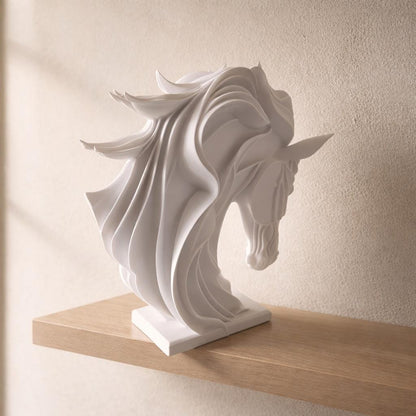 Elegant Horse Head Sculpture