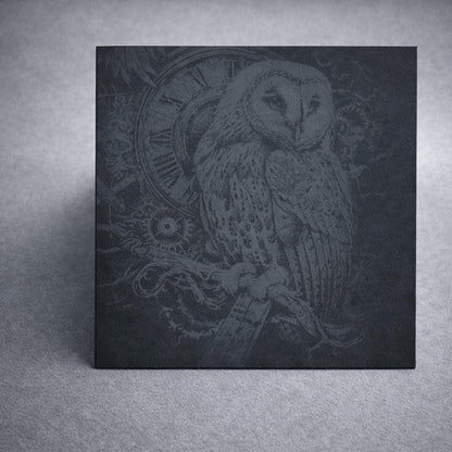 Steampunk Owl Slate Coaster