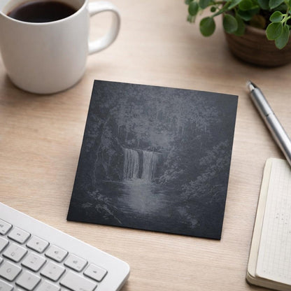 Midnight Waterfall Engraved Slate Coasters