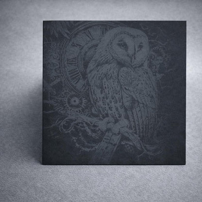 Steampunk Owl Slate Coasters