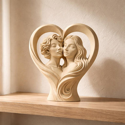 Two Souls One Heart Sculpture
