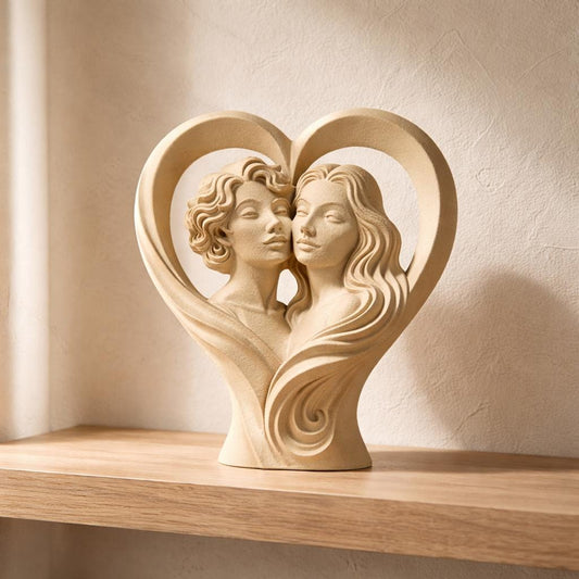 Two Souls One Heart Sculpture