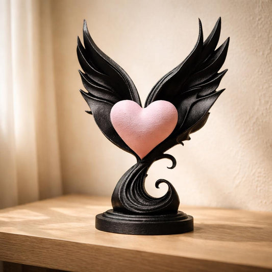 Winged Heart Sculpture