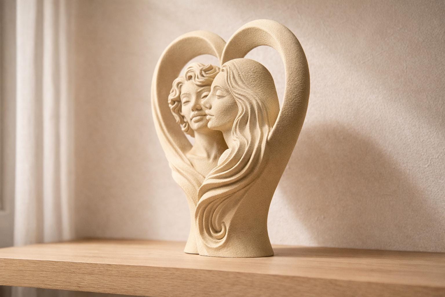 Two Souls One Heart Sculpture