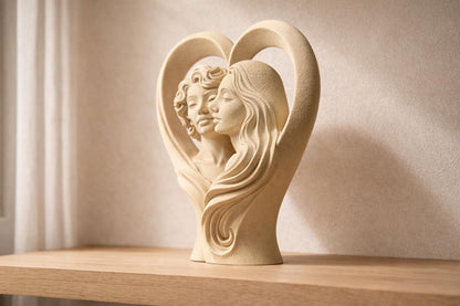 Two Souls One Heart Sculpture