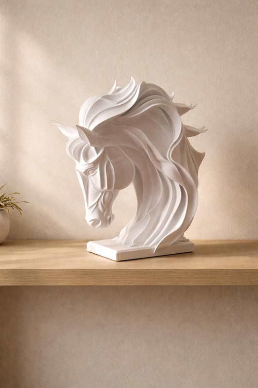Elegant Horse Head Sculpture