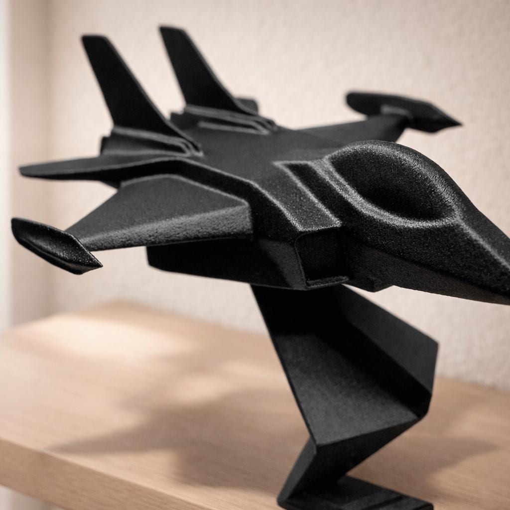 Modern Stealth Jet Sculpture