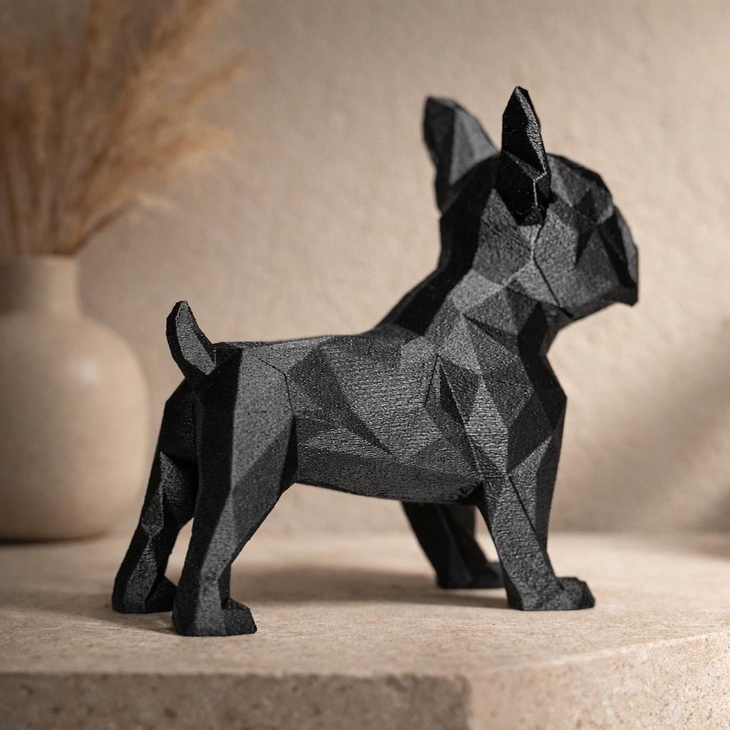 Geometric French Bulldog Sculpture