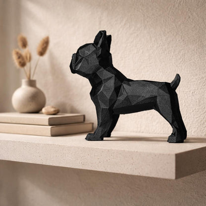 Geometric French Bulldog Sculpture