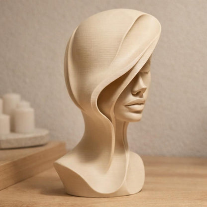 Modern Abstract Female Bust Sculpture