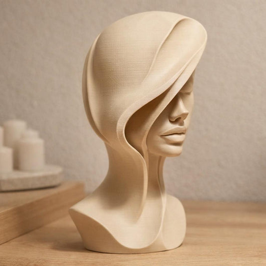 Modern Abstract Female Bust Sculpture