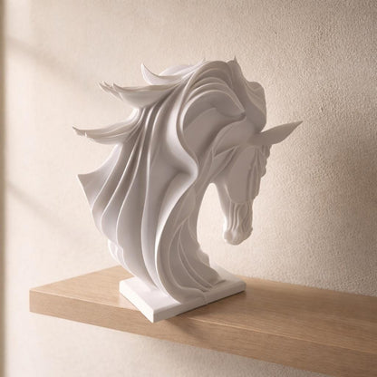 Elegant Horse Head Sculpture