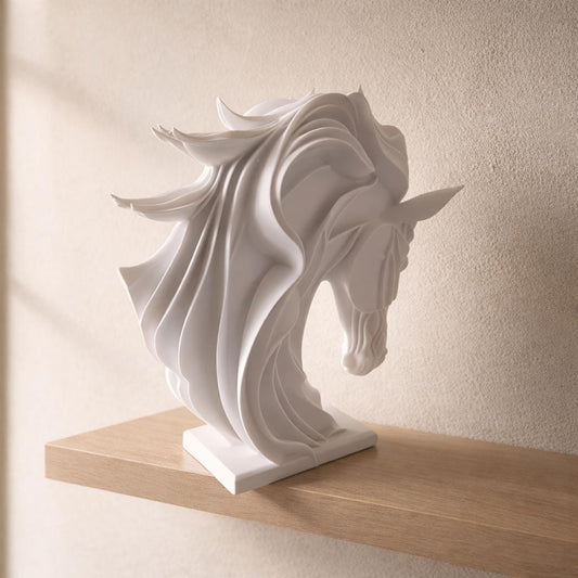 Elegant Horse Head Sculpture