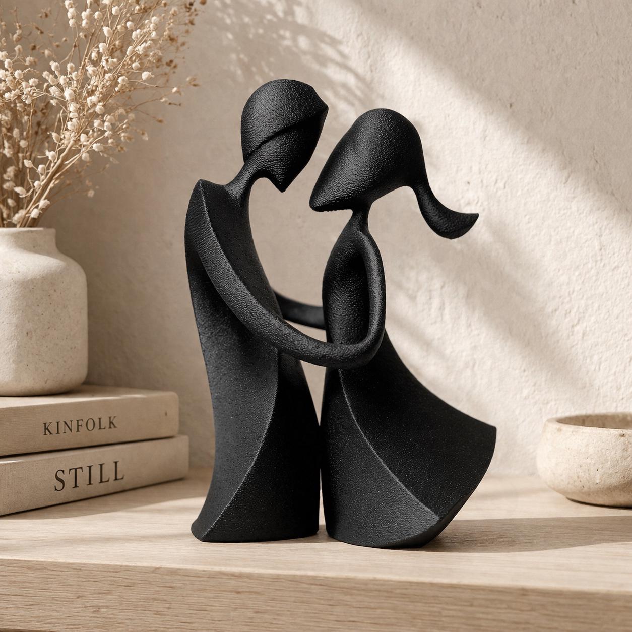 Modern Abstract Couple Sculpture