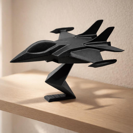 Modern Stealth Jet Sculpture