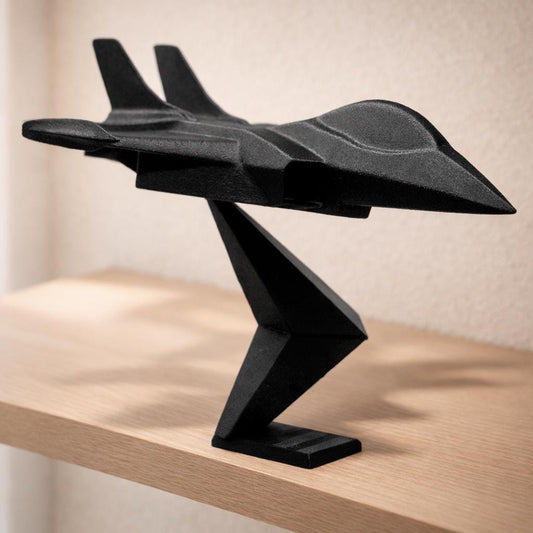 Modern Stealth Jet Sculpture