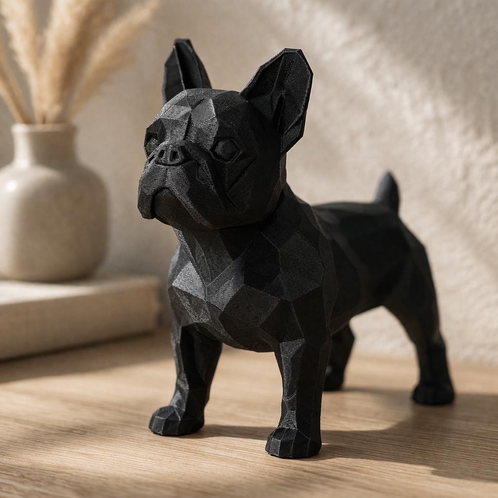 Geometric French Bulldog Sculpture