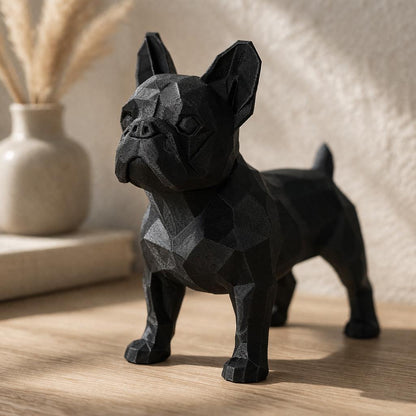 Geometric French Bulldog Sculpture