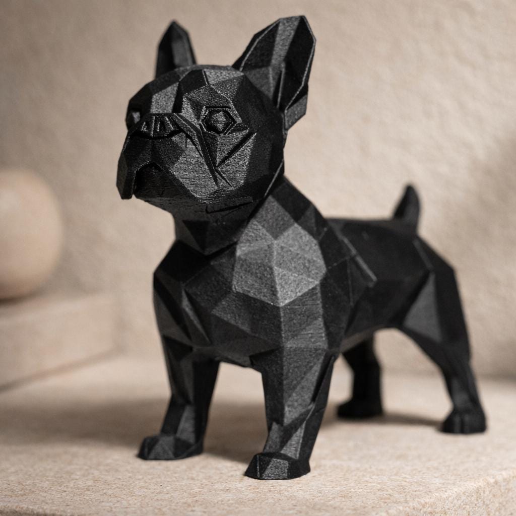 Geometric French Bulldog Sculpture