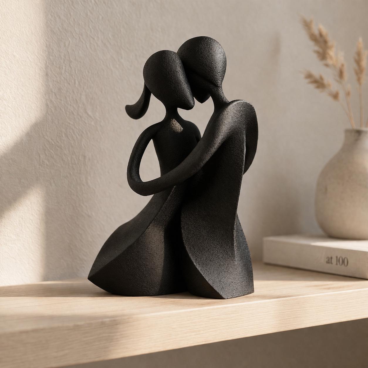Modern Abstract Couple Sculpture