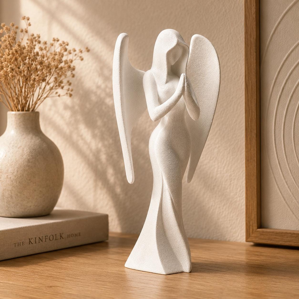 Elegant Praying Angel Statue