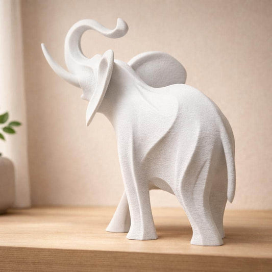 3D Printed Abstract Elephant Sculpture