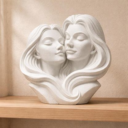 Two Women One Love Romantic Sculpture