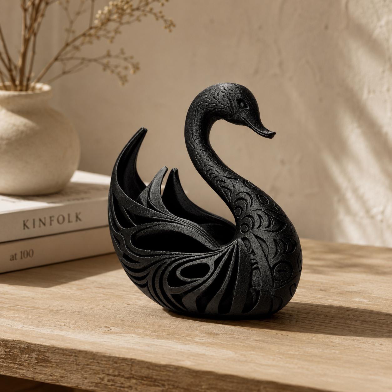 Elegant Swan Sculpture
