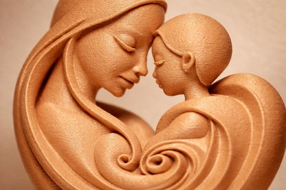 Mother and Child Sculpture