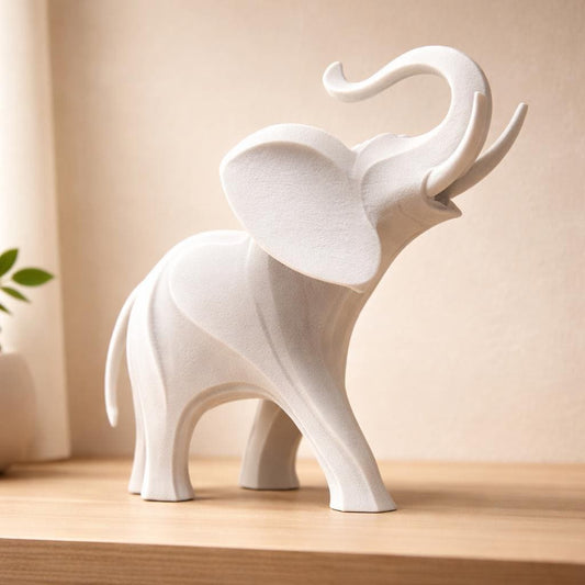 3D Printed Abstract Elephant Sculpture