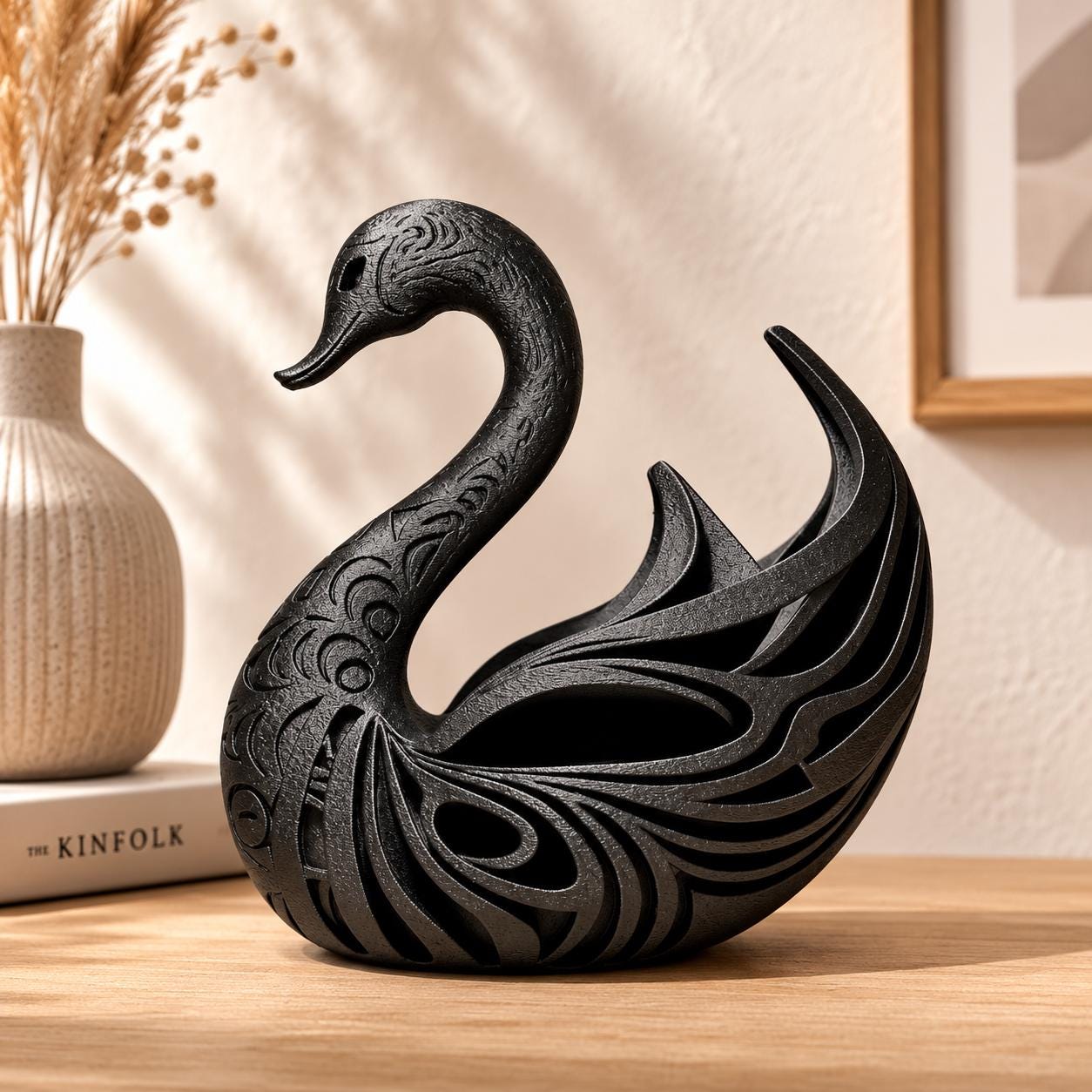 Elegant Swan Sculpture