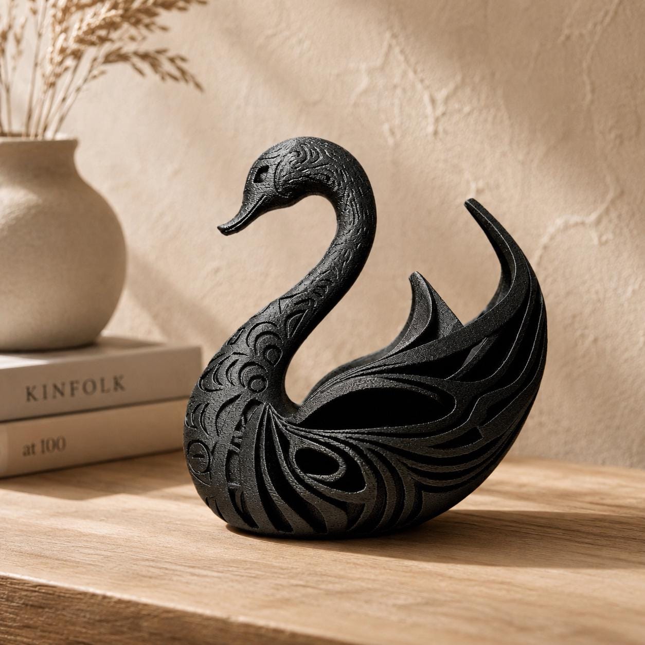 Elegant Swan Sculpture