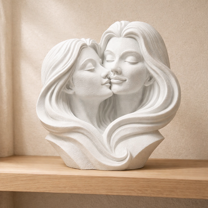 Two Women One Love Romantic Sculpture