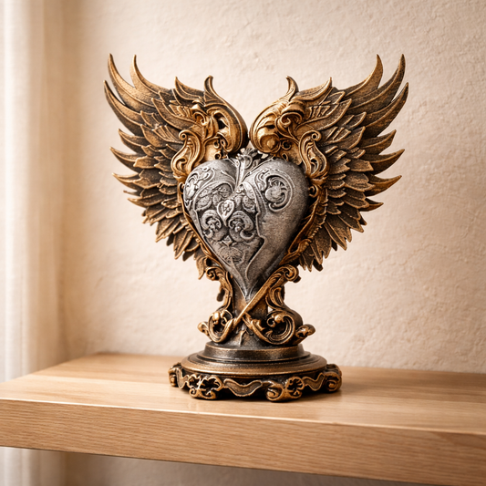 Baroque Winged Heart Ornament