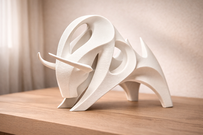 Abstract Bull Sculpture
