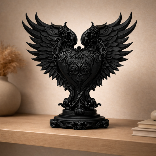 Baroque Winged Heart Ornament