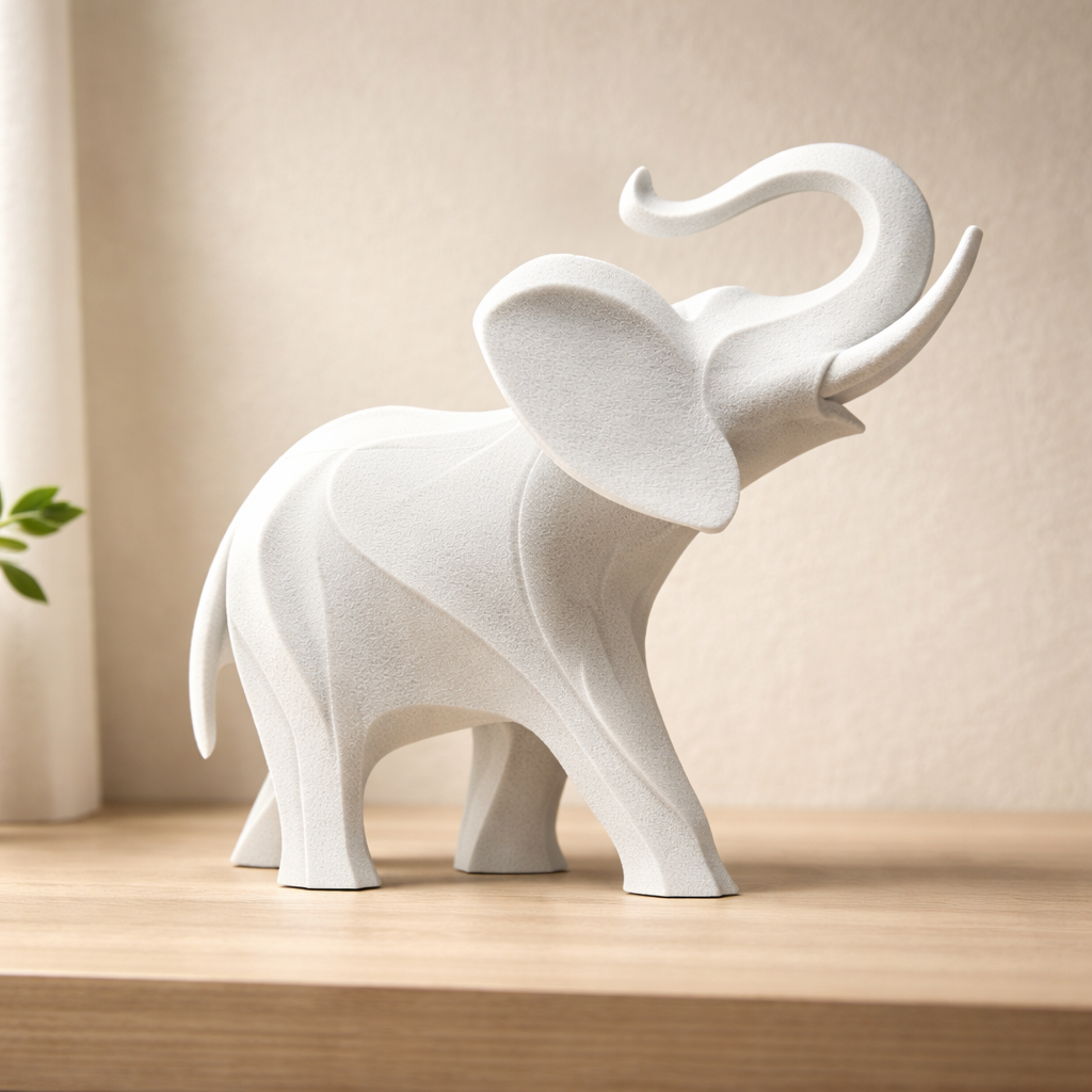 Abstract Elephant Sculpture